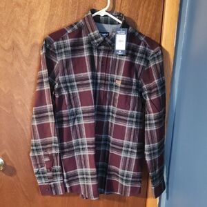 NWT Lands' End Plaid Flannel